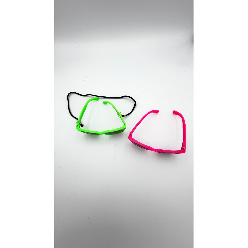 Build-a-Bear Neon Sunglasses Bundle 2 Pairs Retro Party Festival Shades Strap
